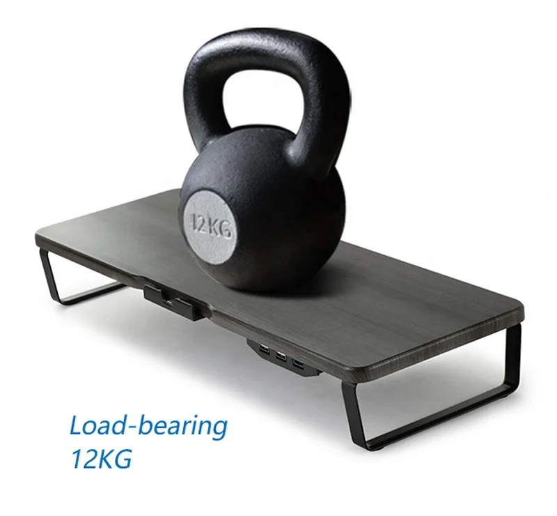 New Product Monitor Stand Riser with USB3.0, Desktop,ergonomic Computer Riser Monitor Stand with  Modern Commercial Furniture