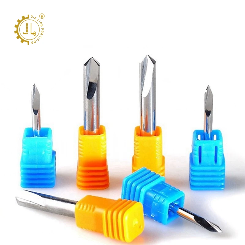 Double Flute Chamfer Endmill 3F 90 Degree Chamfer Milling Cutter 120 Degree Chamfer  End Mill
