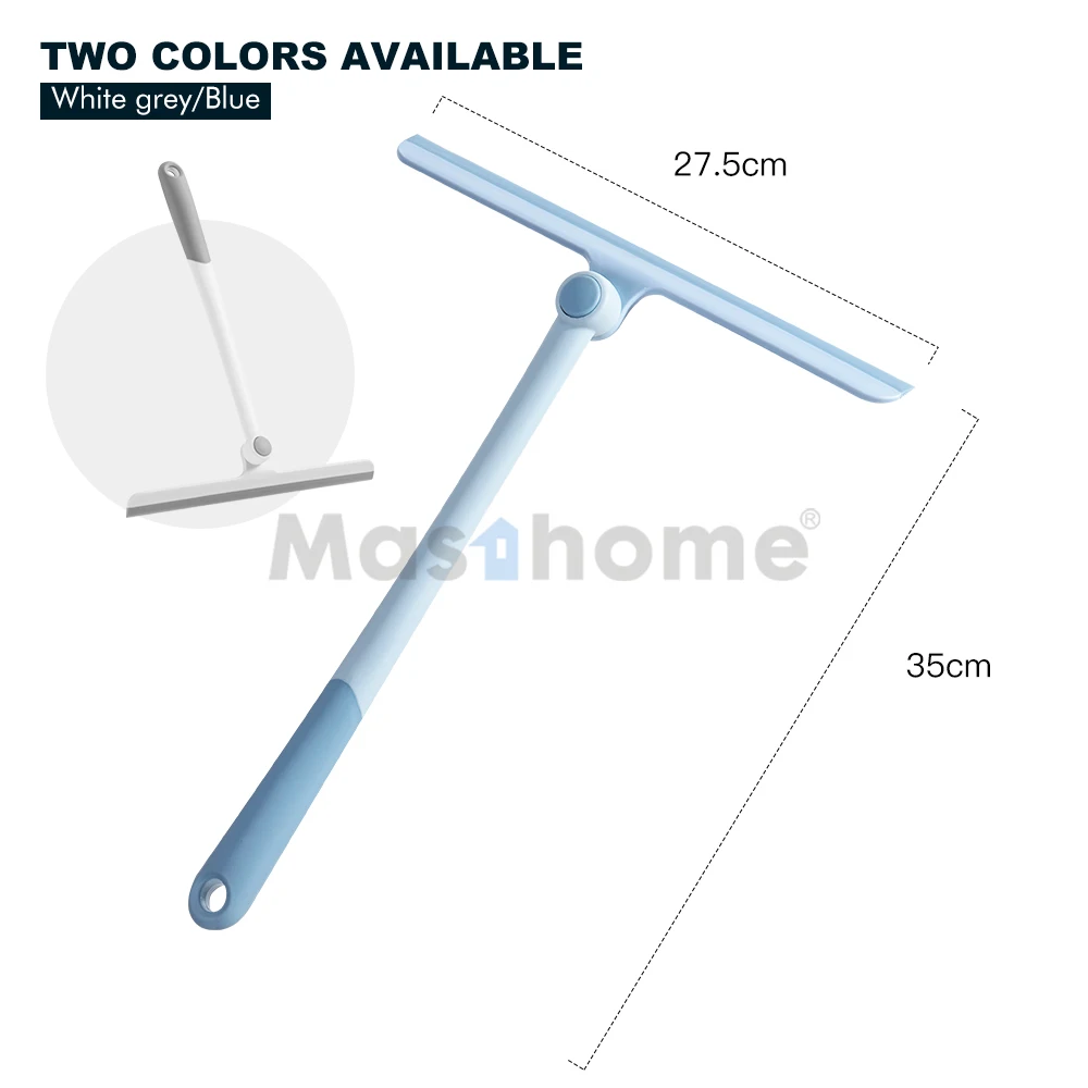 Masthome tpr handle window washing cleaner flexible window cleaning rotatable head squeegee