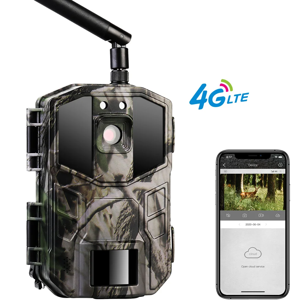 OEM ODM профессиональная LTE ночного видения 0.5S Время срабатывания SMTP GPS IP66 Водонепроницаемый Открытый Дикой природы 2 7 K 4G тропа охотничья