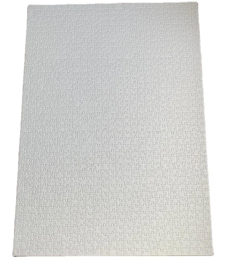 Custom printed design rectangle 1000 piece rompecabezas sublimation puzzles blank printable jigsaw paper cardboard puzzles