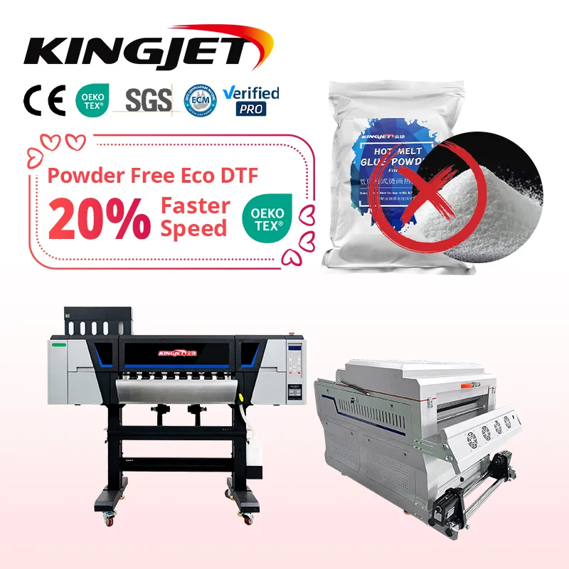 Powderless dtf printer printing machine transfer dtf printer t-shirt printing machine textile fabric printing machine on clothes