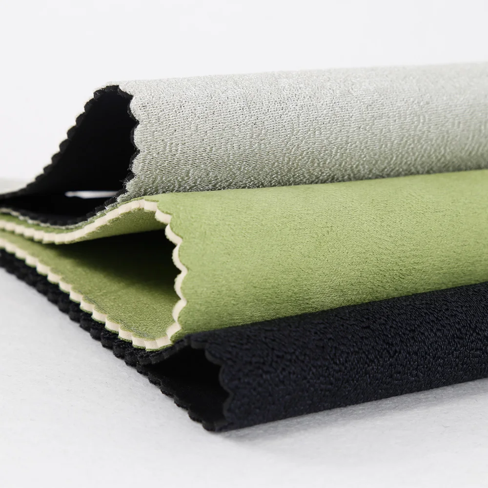 Colorful Mercerized Neoprene Plush Nylon Sponge Hook and Loop Neoprene Fabric