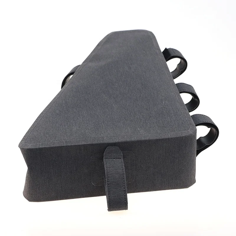 OEM/ODM 600D/PU+TPU Bicycle Frame Mounted Pack Mountain Cycling Bag Waterproof Bicycle Front Tube Frame Bike Bag