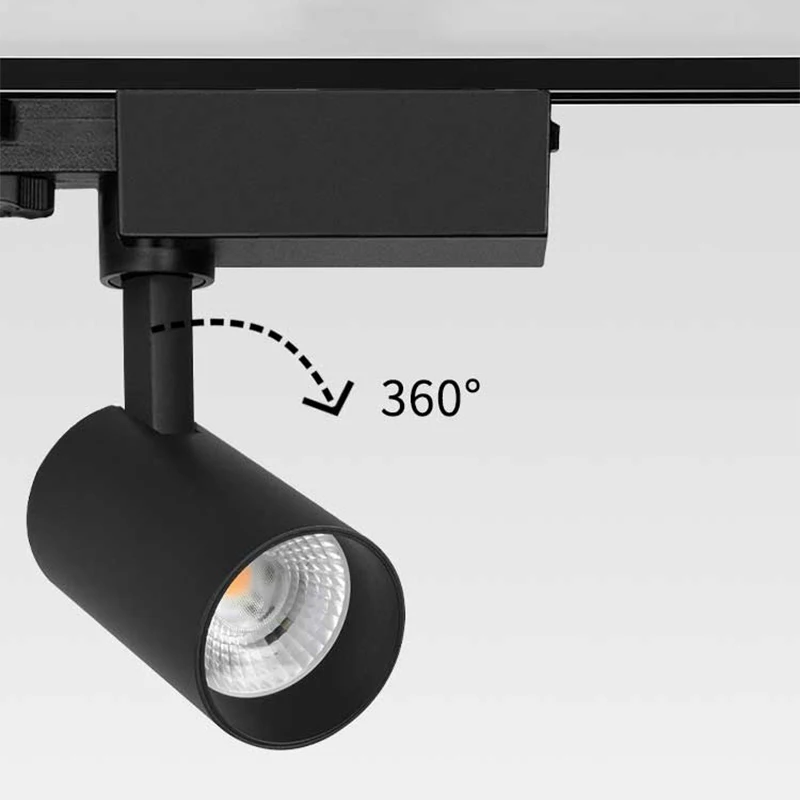Коммерческий внутренний прожектор DALI Dimmable CRI 90 15W 20W 30W 40W 50W COB светодиодный Трековый светильник