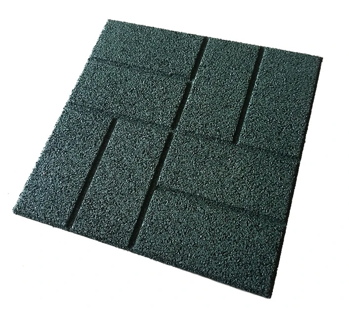Sidewalk terrace safety anti-slip floor tile wear-resistant rubber garden brick path small brick garden floor tile