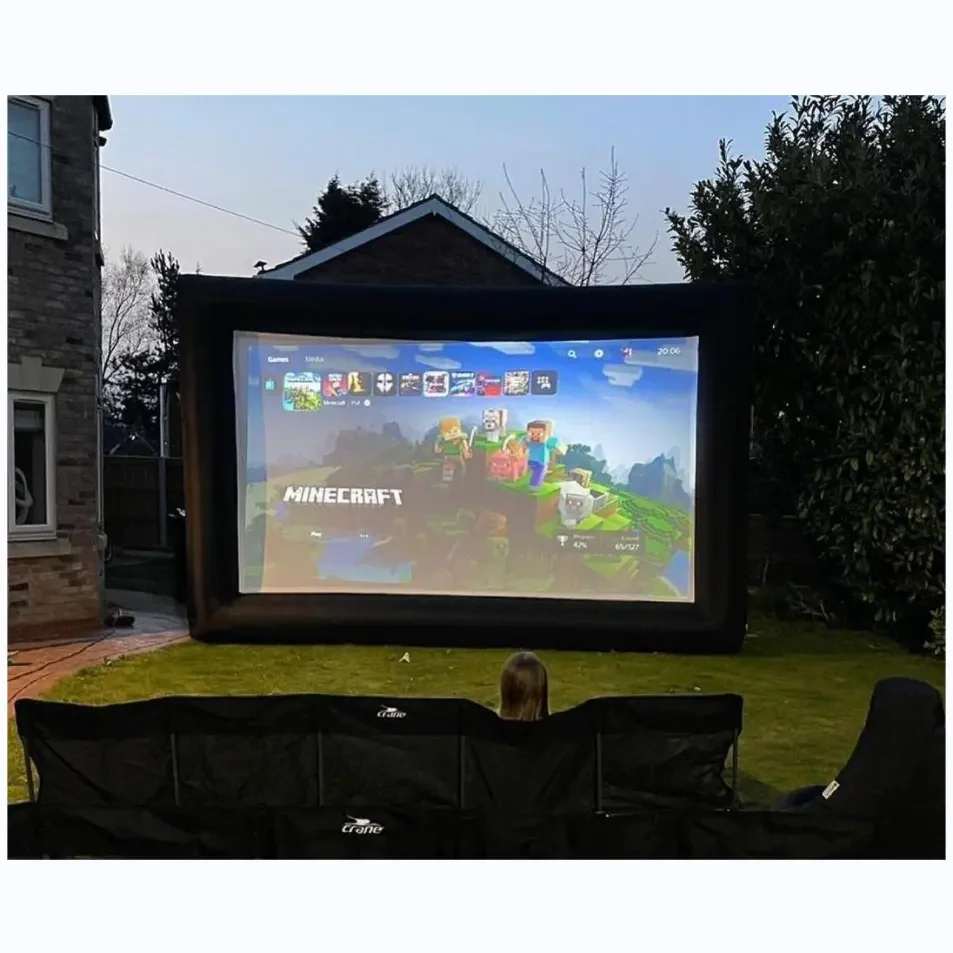 airtight inflatable movie projection daytime led screen for advertising,event,wedding,golf