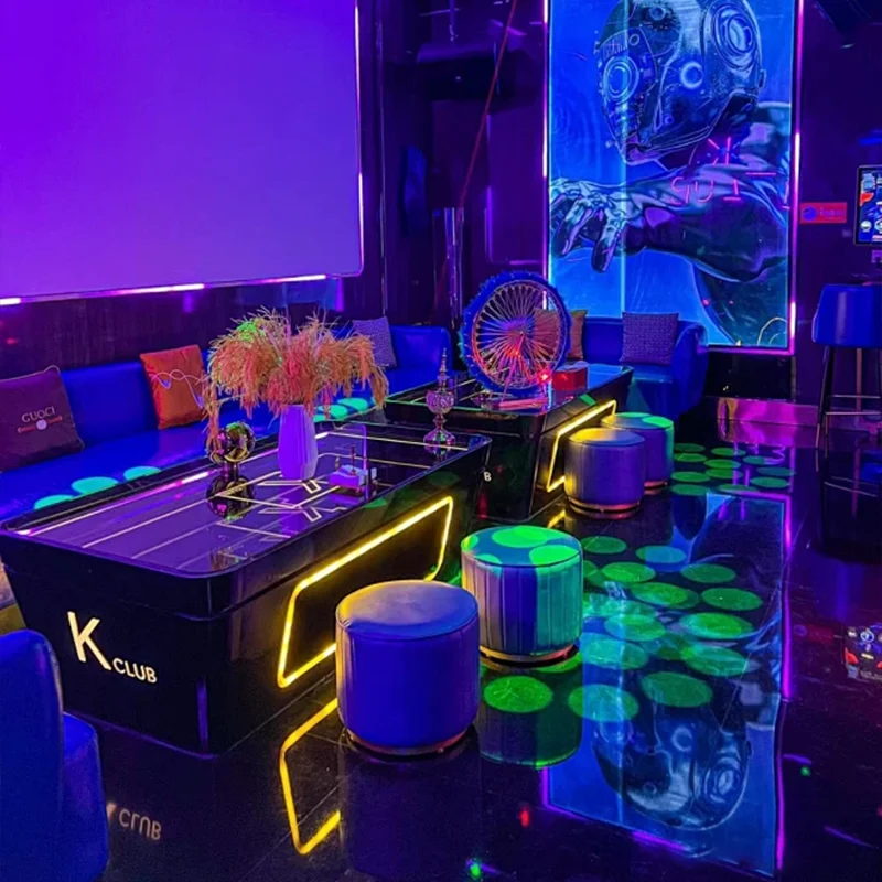 Wholesale New Design Nightclub KTV Night Club LED Infinite Bar Table Furniture