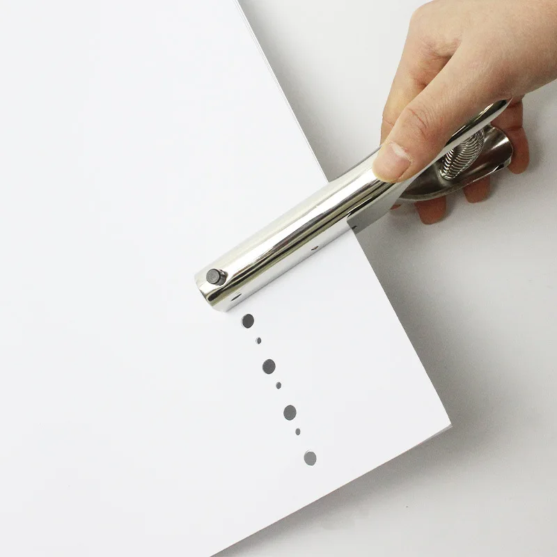 3/6/8/10mm  Hole Puncher Tool Long Range Single Hole Punch for School Office Paper Cardboard Photo Handheld Art Punch