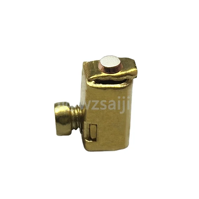 Screw brass terminal block riveted with silver contact for High Current Switch Sockets