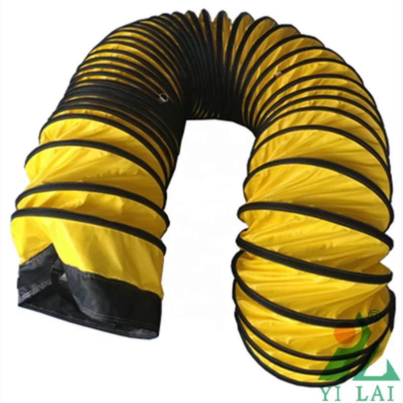 Heat retardant and waterproof  fabric exhaust sewn flexible hose