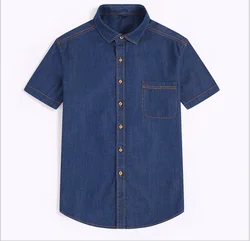 Cowboy tshirt printing embroidery New OEM logo fashion short sleeve cotton customized jean t shirt