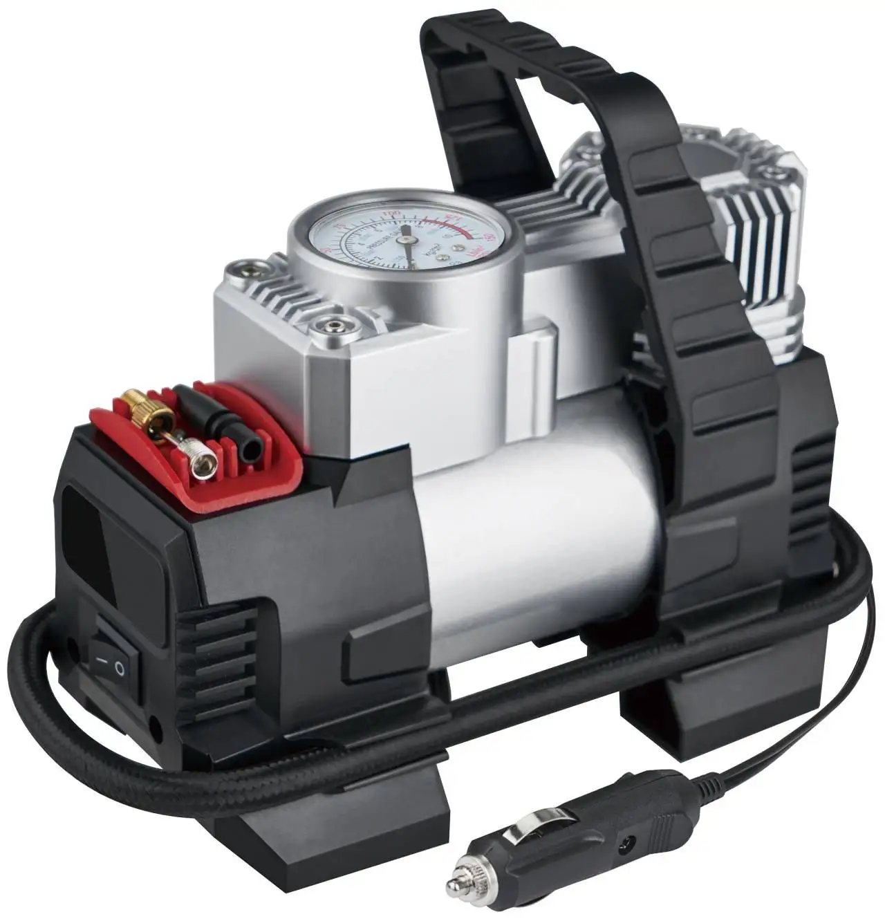 HF858 Double Cylinders 200PSI Tire inflator Heavy Duty Air Compressor for Car Truck SUV ATV and Bus