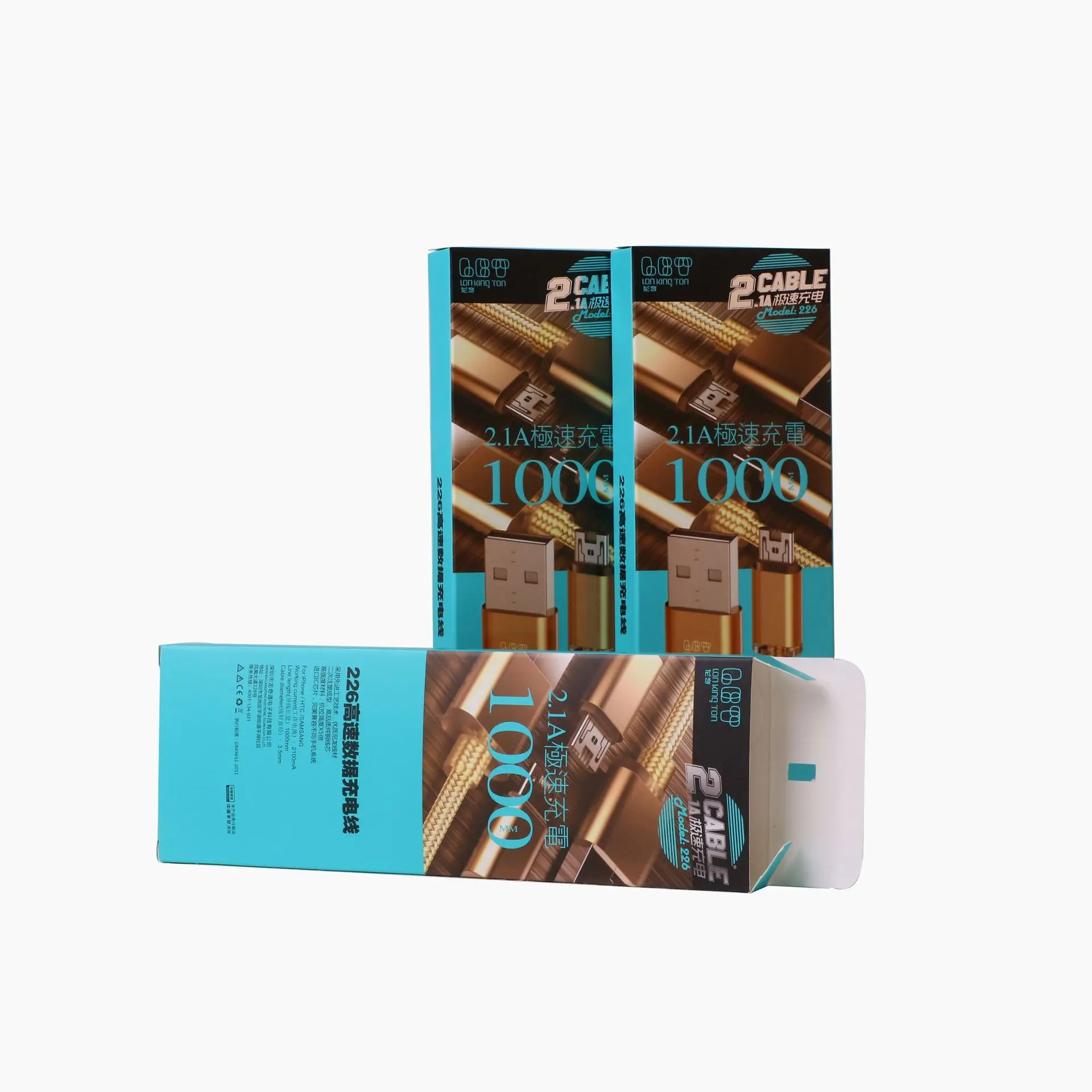 Персонализированная картонная упаковка для usb-кабеля apple libster с УФ-покрытием