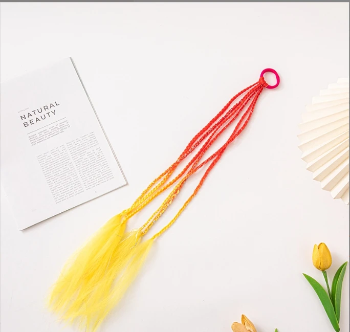 Mylulu Sweet Cool Girl Spicy Girl Bubble Fried Dough Twists Ponytail Wig Hair Extension Piece