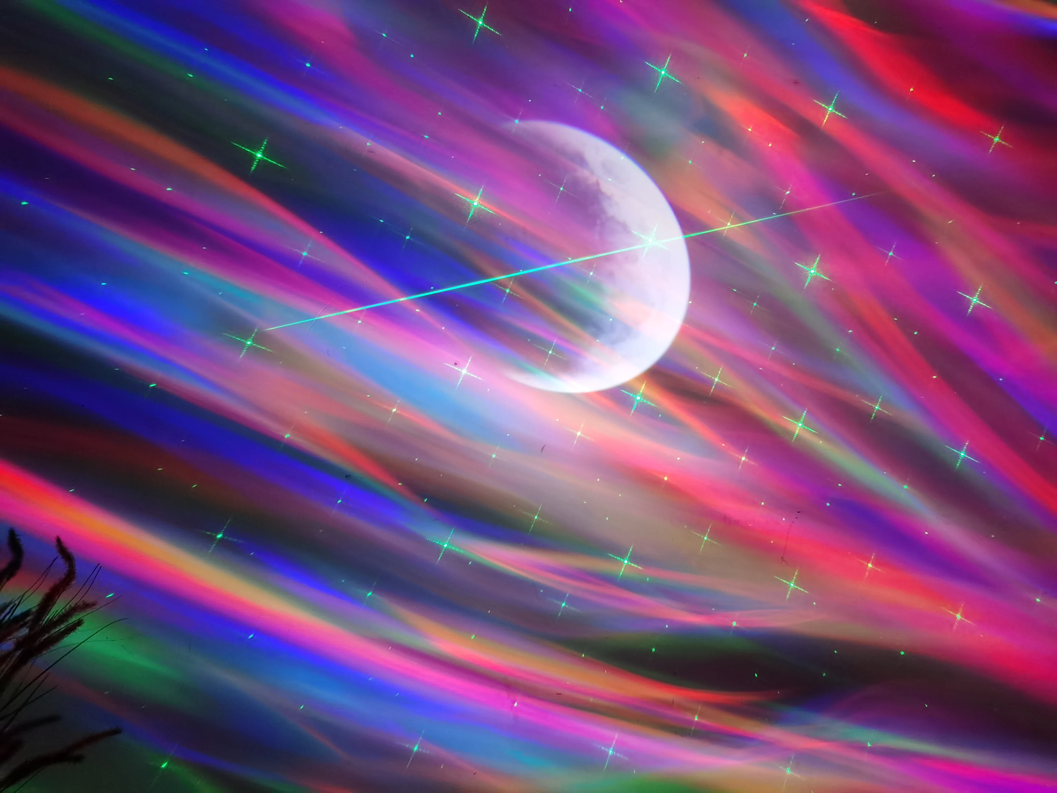 New 5 in 1 kids bedroom night light aurora star  projector table lamps sky 3ds switch atmosphere with 8 white noises