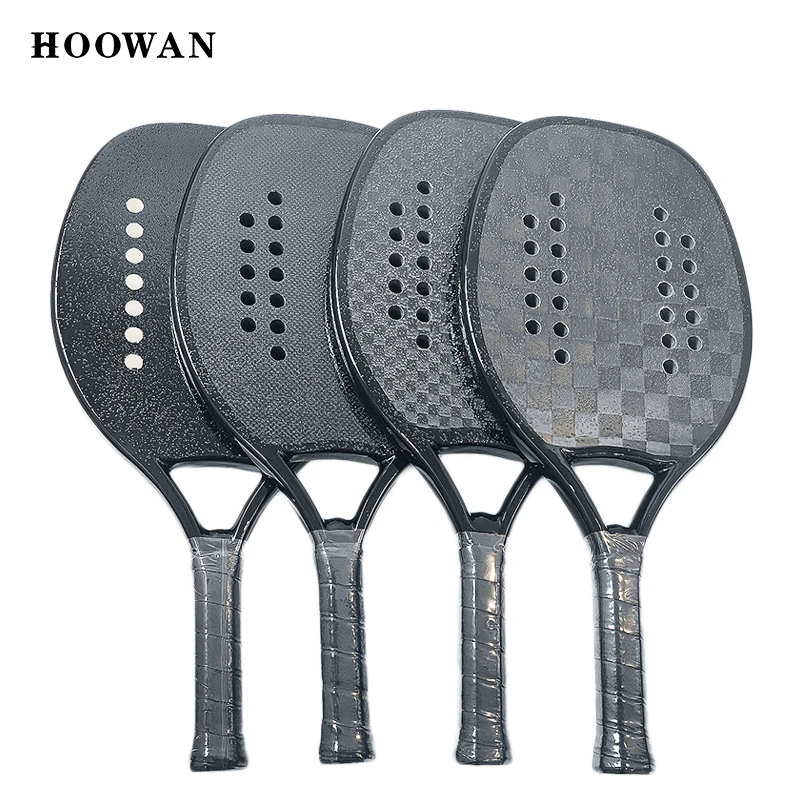 PR1016 Durable 3K Carbon Padel Racket Tennis Rackets Professional Graphite Msterial 38mm 18k Padel Racket