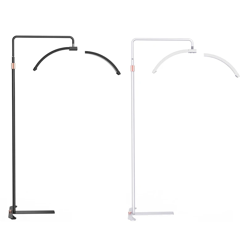 Factory Direct Sale Led Lash Moon Lamp Floor Half Beauty Salon Shaped Eyelash Makeup Extension Of Ring Light For Tattoo Light