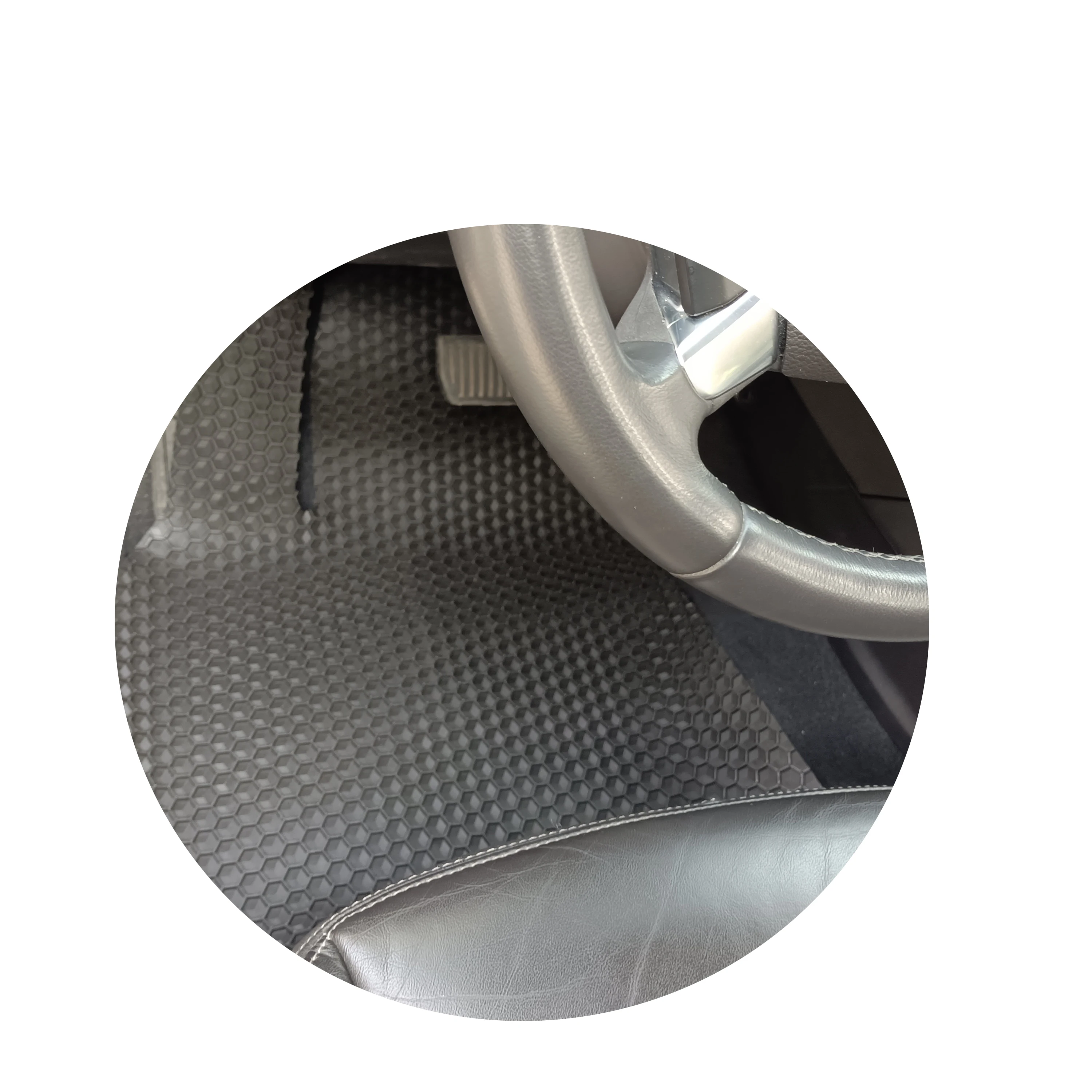 Grey Carpet Car Floor Mat Set +  Trim Universal Fit for all car model