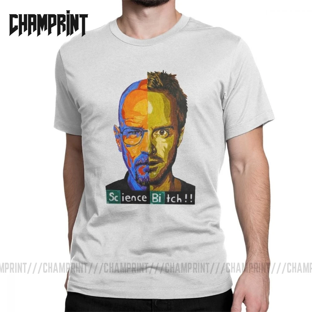 
Breaking Bad Science Walter White Heisenberg T-Shirt Men Vintage Cotton Tee Shirt Crew Neck Short Sleeve T Shirt Birthday Tops 