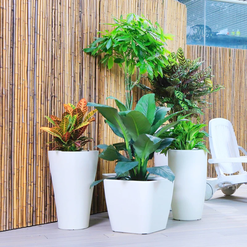 2021 self watering plastic garden pots large flower pots for large plant