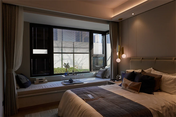 aluminium double glass door with venetian blinds Magnetic Curtain Anti-damage Blinds for windows