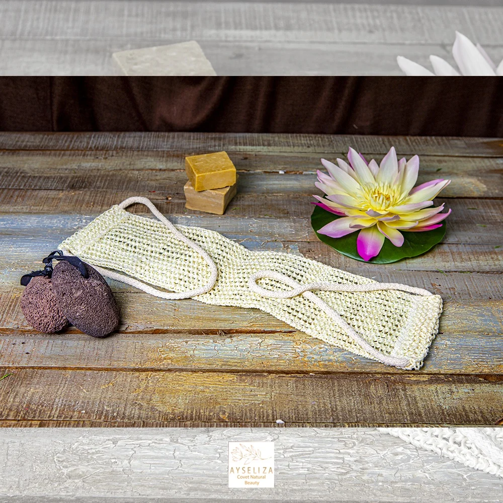 Natural Turkish Sisal Exfoliating Body Scrubber Back Strap Quality Hemp Made From Turkey Deep Cleansing Dead Skin Remove Tanning