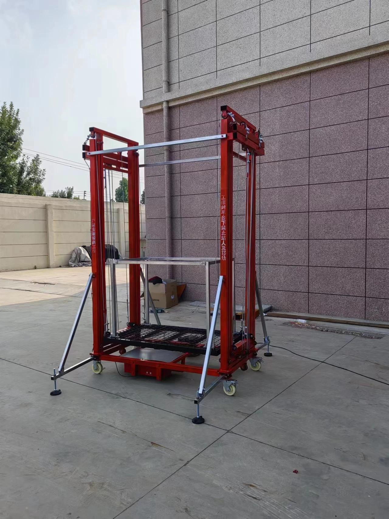 200-500kg Loading Capacity Electric Scaffold Lift Mobile Electric Lifting Scaffold 6/8/10m Electric Scaffolding