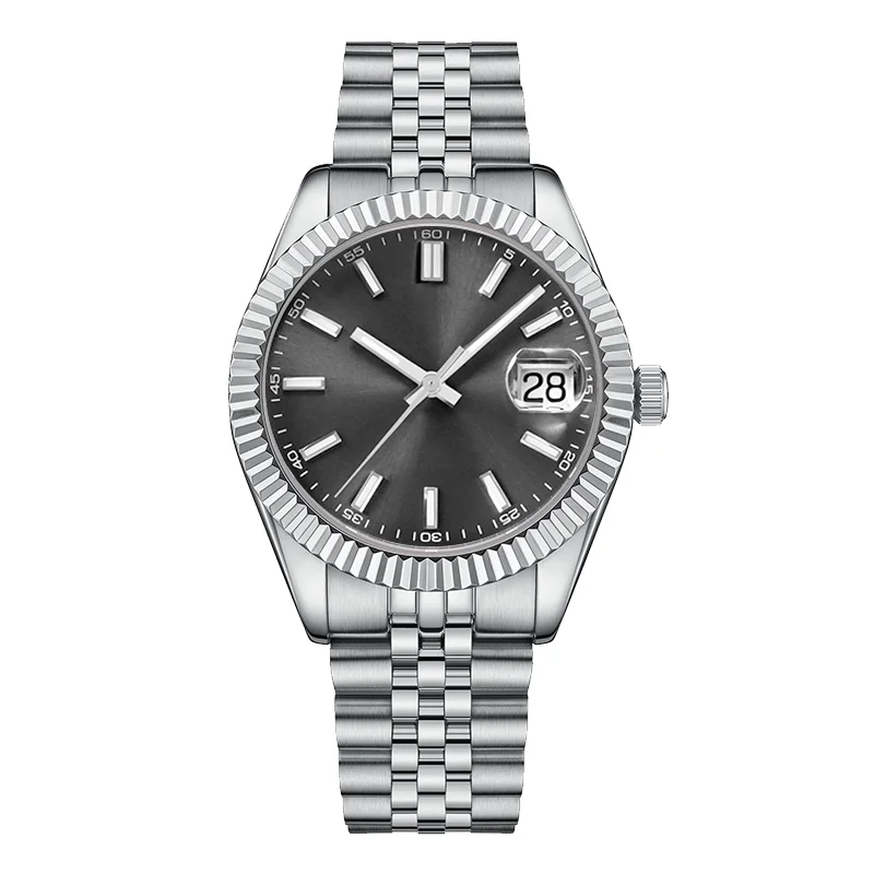 Luxurious Waterproof Calendar Orologio Lusso Mens Luxury Japan Movt Quartz Watches Stainless Steel Back