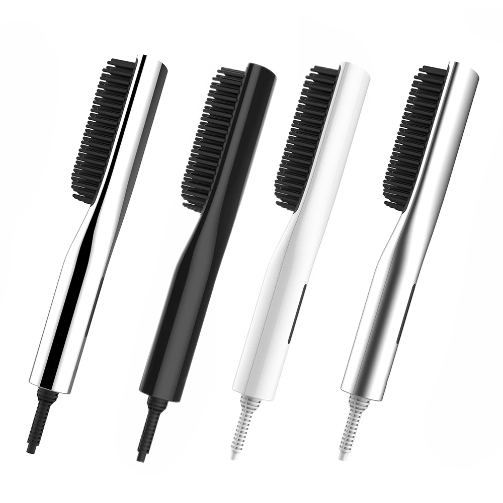 fast hair straightening brush hot comb wholesale ceramic hair styling tools electric for men and women