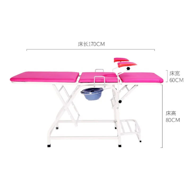 Hot Selling Popular Multi-Function Medical Portable Manual Gynecological Examination Hospital Bed