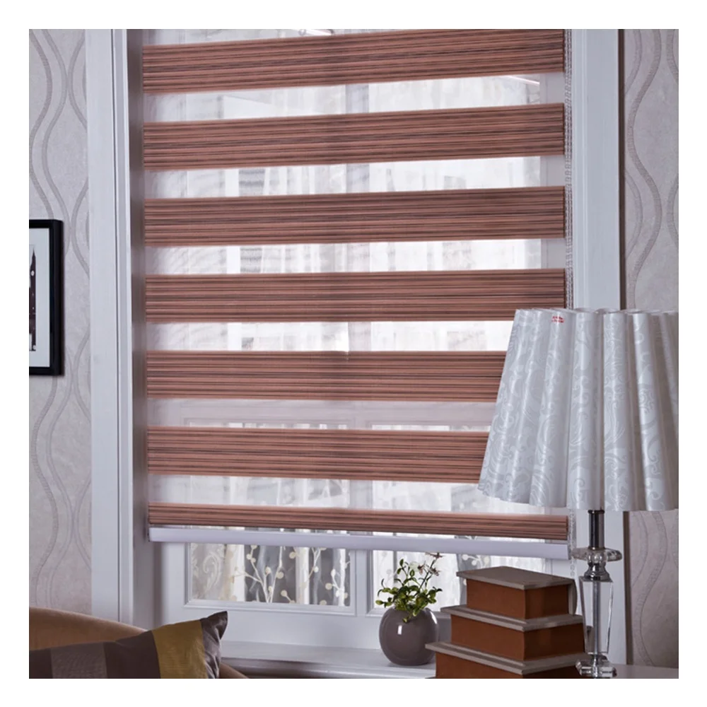 
STARDECO European Smart Home Curtain Blackout Motorized Roller Zebra Blinds Hotel Window Decoration Blind Shutters Roller Shades 