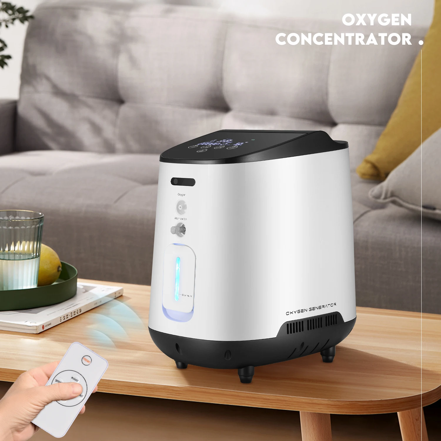 Oxygen Concentrator 24*7 Continuous Flow Hospital Grade Oxygen Concentrator Big Led Display High Pressure Oxgen Concentrat