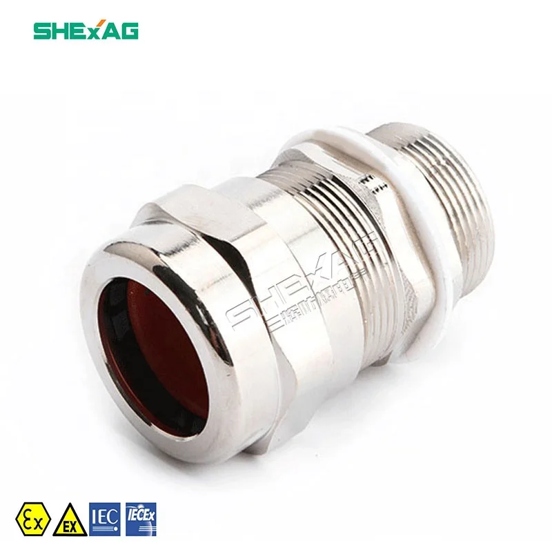 A2 Industrial Cable Gland Single Seal Unarmored BDM-1-IN Increased Safety Brass Stuffing Glands