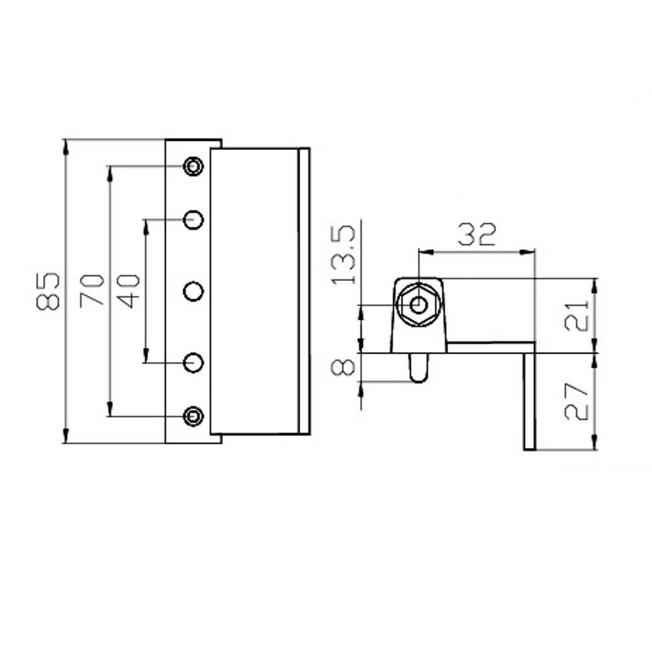 Алюминиевый наружный угловой оконный дверной шарнир, профиль, круглая сварочная вращающаяся петля