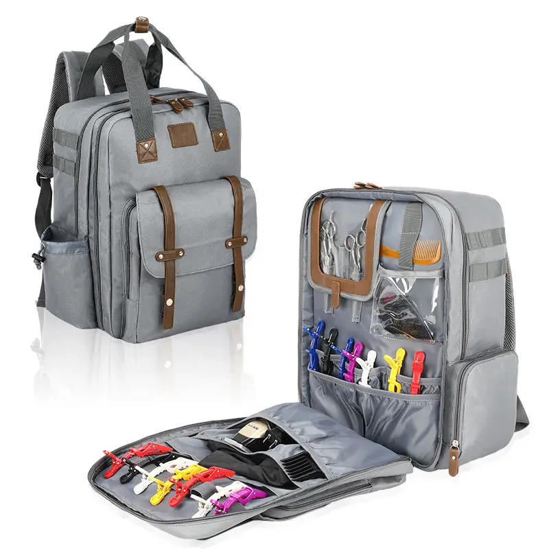 Oxford Hairdresser Bag Sling Backpack Work Tools Storage Bags Barber Cutting Accessories Scissor Hairpin Organizer Travel Bags