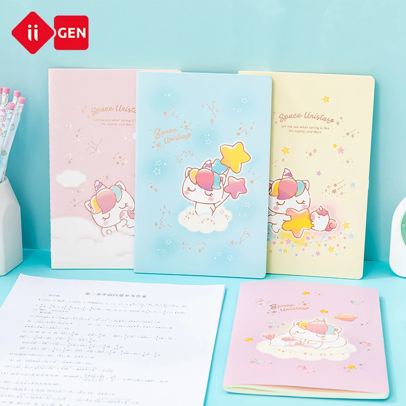IIGEN A5 Notebook Custom Cartoon Kuromi Notebook for Sale for Girls Cute Diary unicorn Notebook