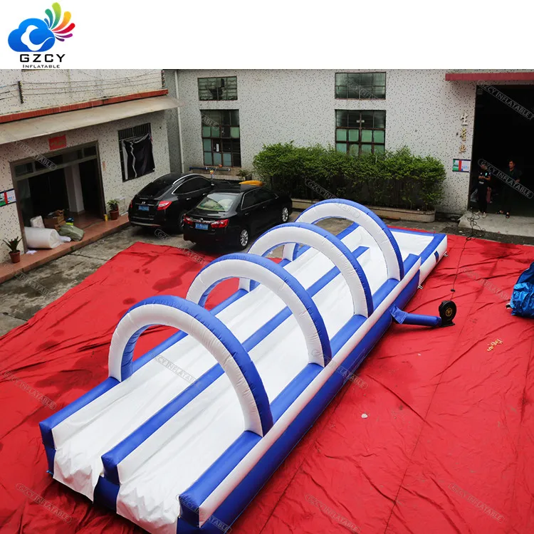 Popular Design PVC Inflatable Nose Dive Water Slide Slip Sports Floor Slide With Pool