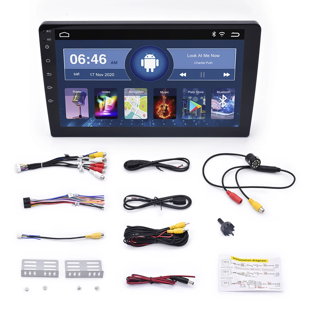 car screen radio 7 inch 1 +16 Universal double din android car dvd stereo with carplay radio