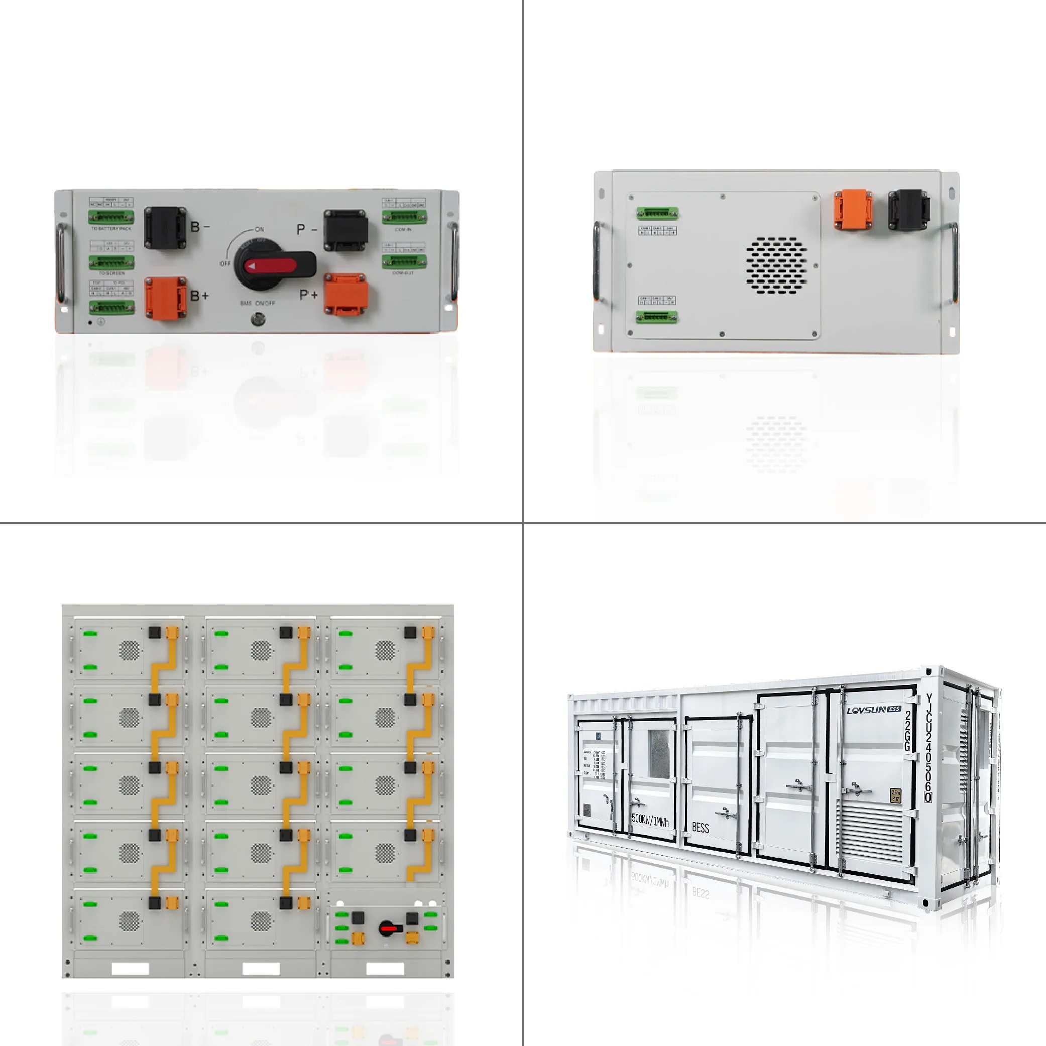 500KW 1MW off grid solar power system lithium storage solar energy battery systems utility energy storage container