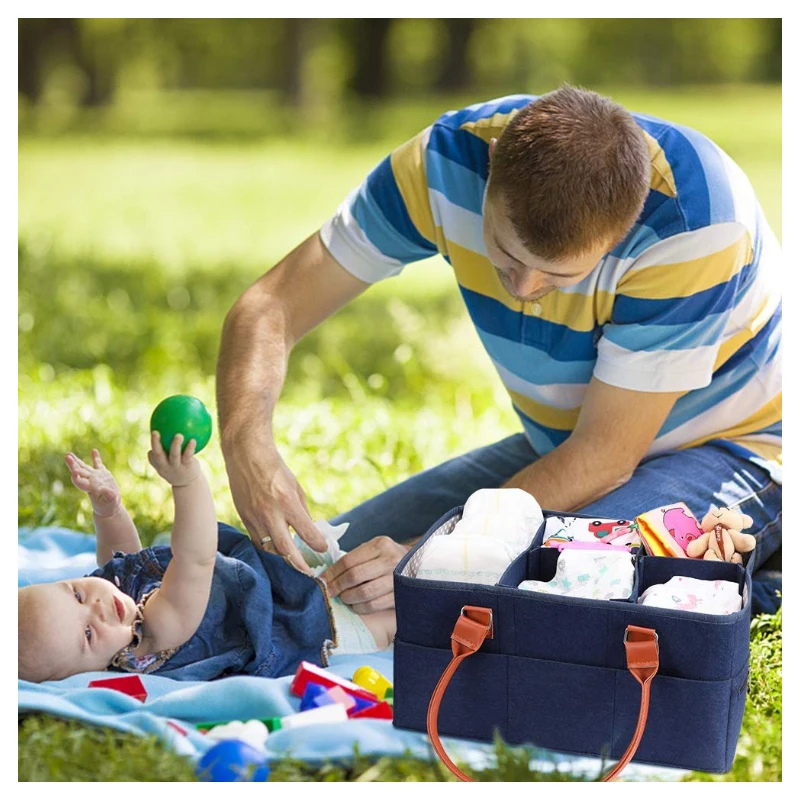 custom luxury designer vegan leather 5 in 1 felt travel bassinet mommy baby diaper bag