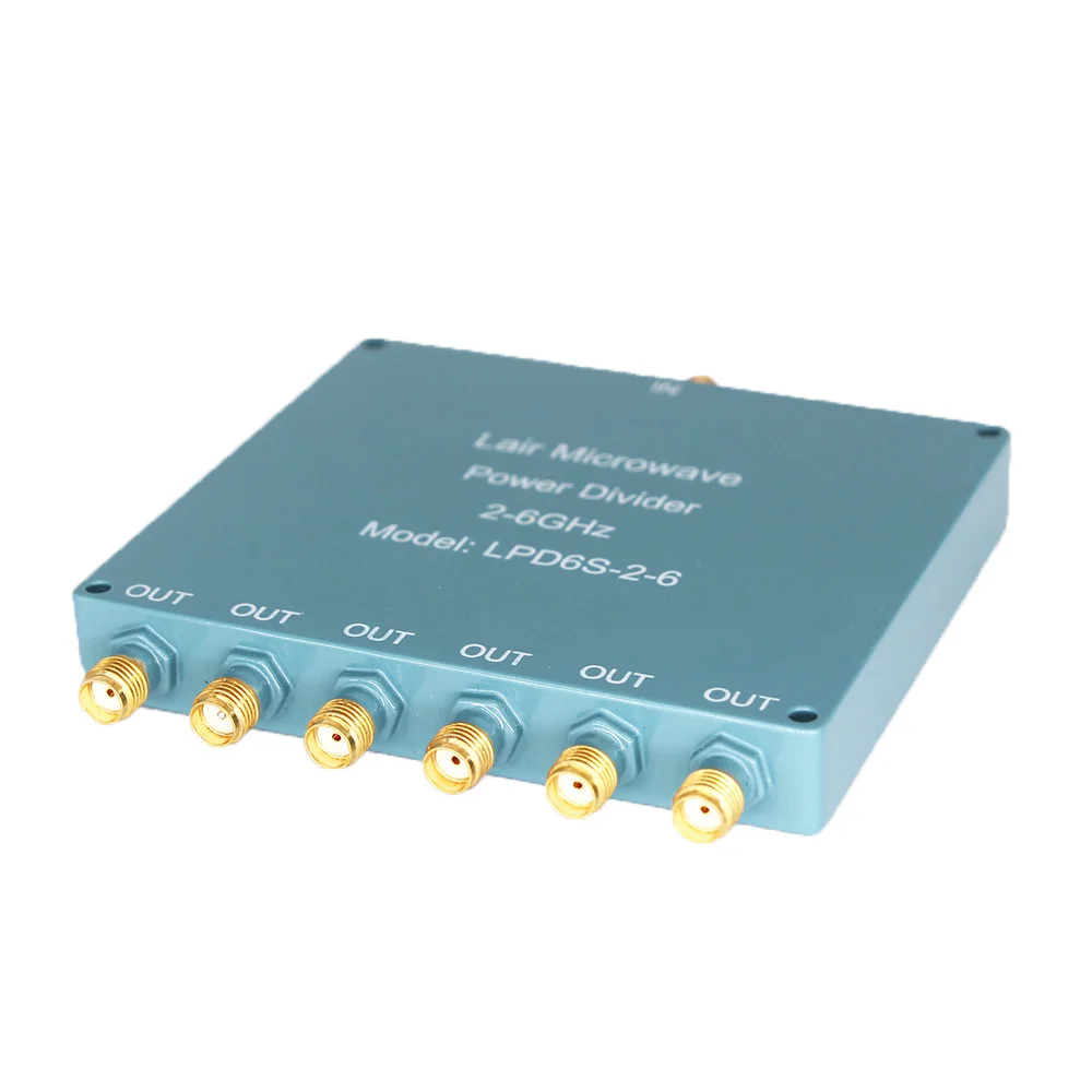 Best Price  RF 50 W 6 way power splitter power divider 0.8-2.5 GHz