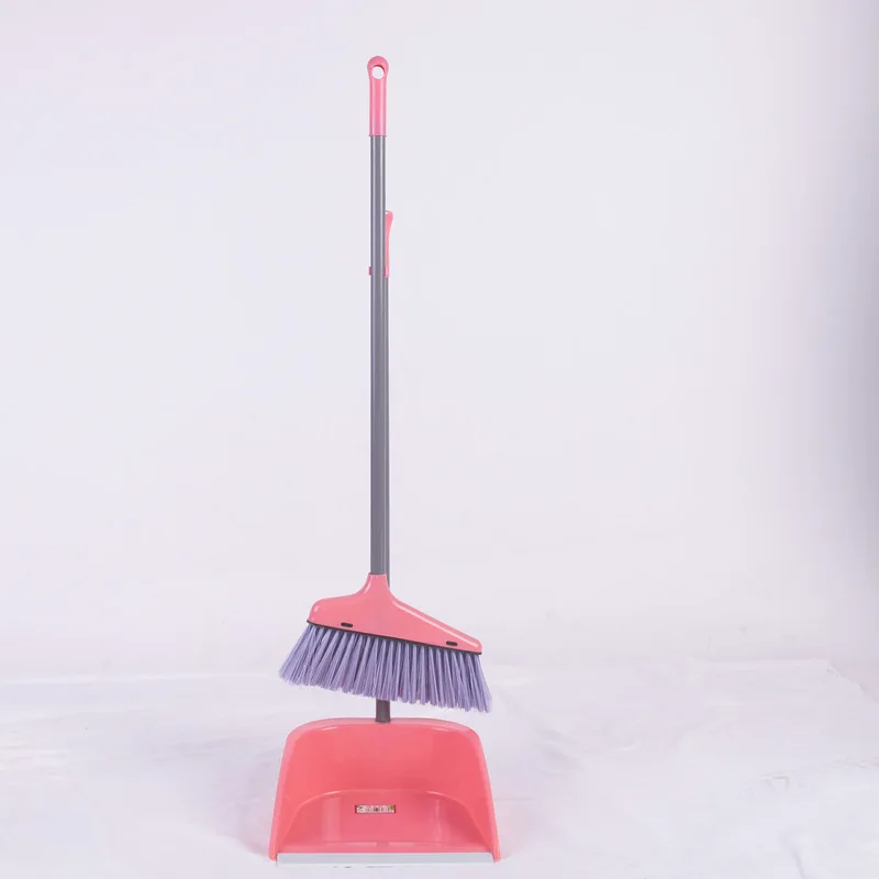 2024 New Cheap Kitchen Broom Stick and Dust Pan Long Handle Folding Brooms Dustpans Plastic Broom and Dustpan Set