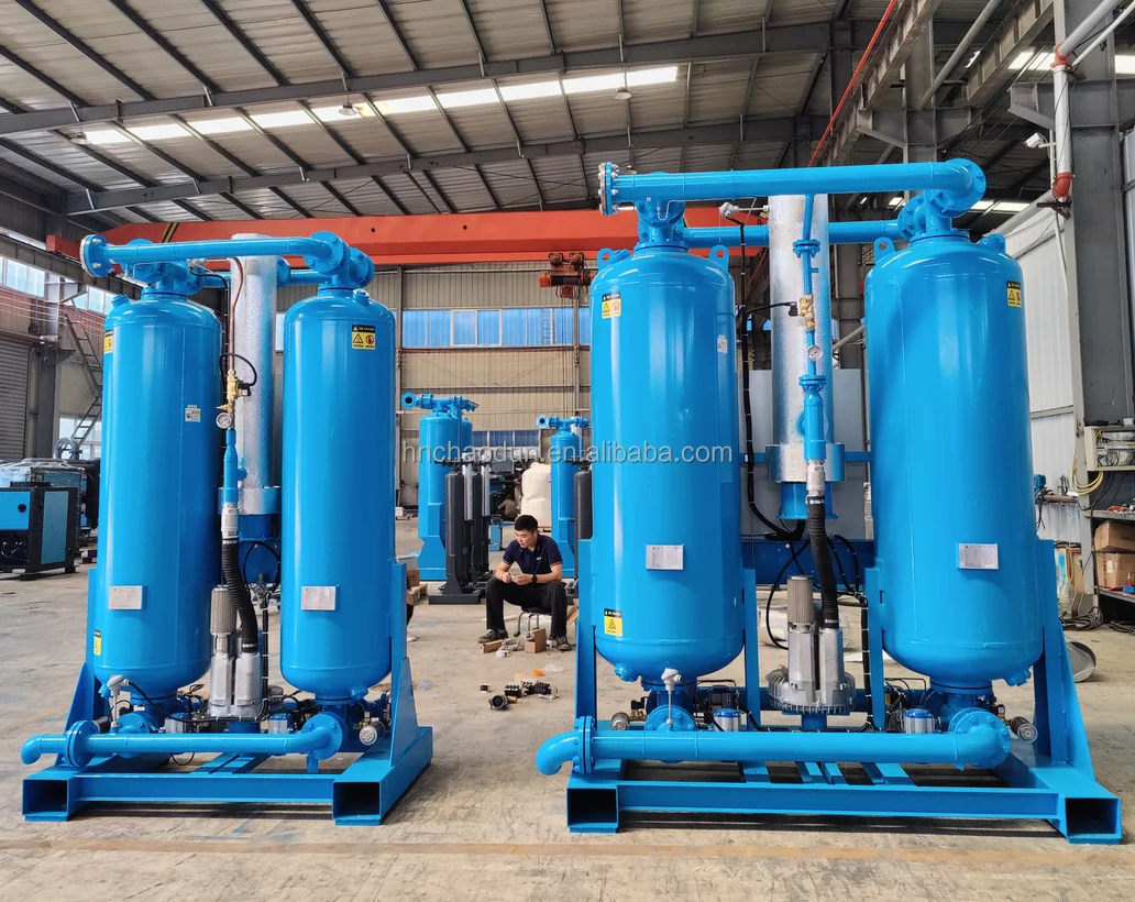 22m3/min 38m3/min Energy Saving Equipment  Blower Heat Desiccant Air Drier For Compressed Air