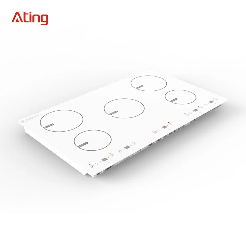 Board and built-in design touch control five Induction Zone induction stove