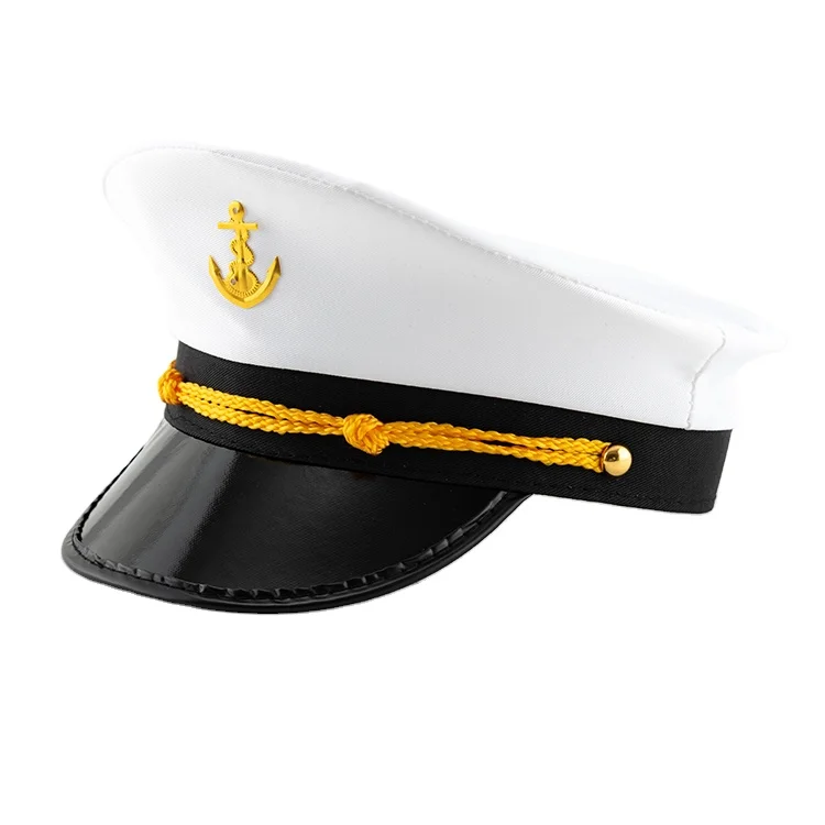 2020 Factory direct sale Promotional White Custom Captain Sailor Hat,Blank Captain Hat