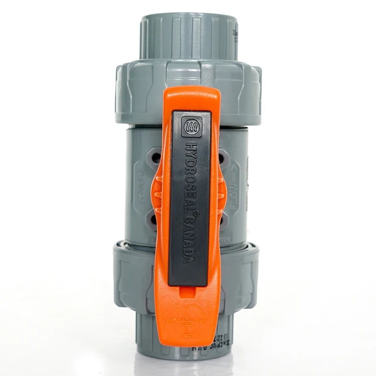 CPVC Manual Ball Valve DN15-100 Double Union Plastic Ball Valve For Water Dosing System Industrial Manual Ball Valve