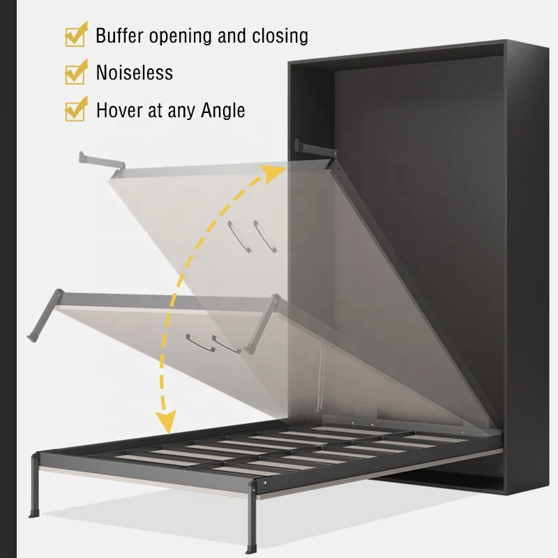 Lequan China Furniture Wooden Hidden Space Saving Folding Murphy Bed Mechanism Hardware Kit Wall Bed Accessories