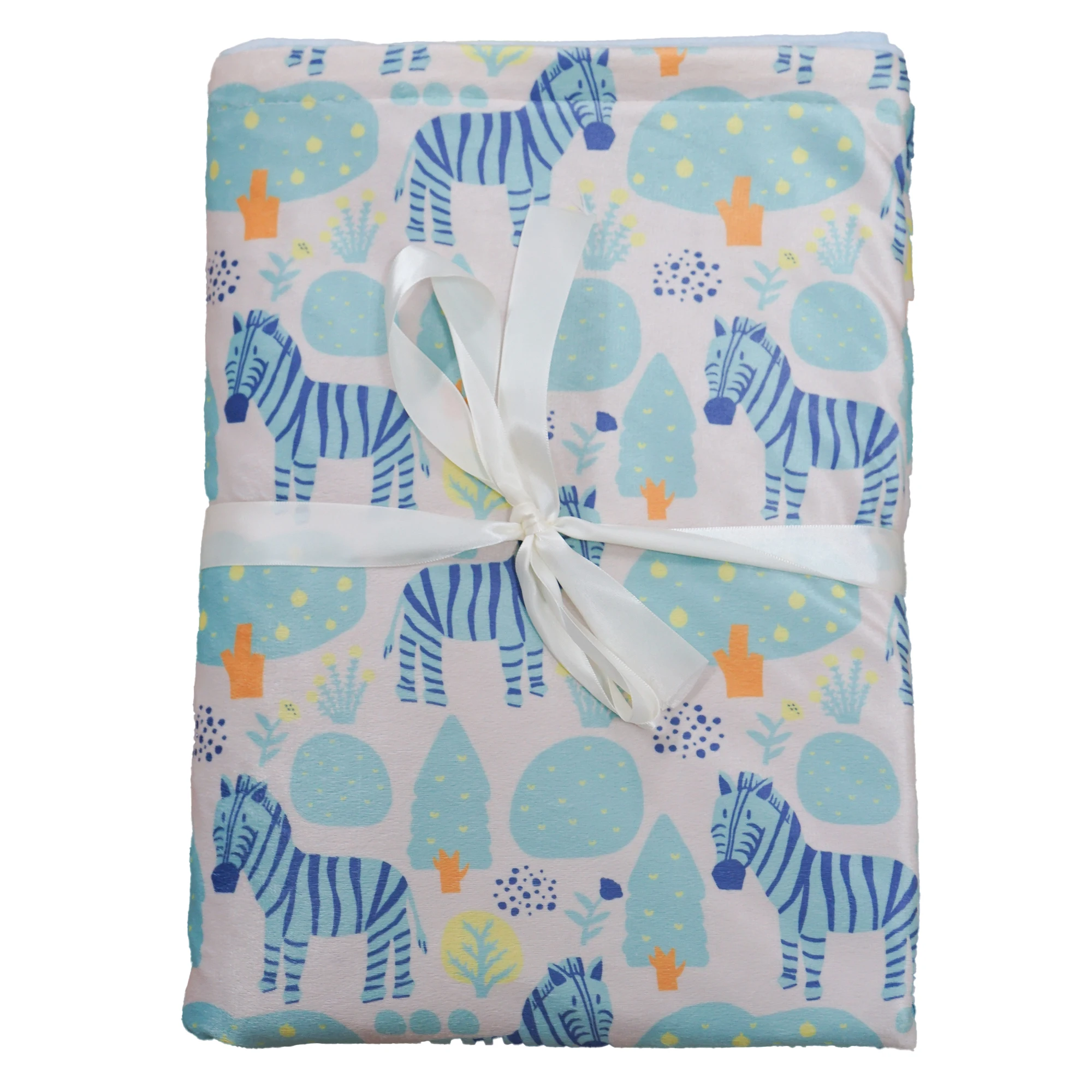 Zebra leaf baby blanket for  Gift animal zebra flannelette baby swaddle receiving blanket soft lightweight newborn crib for bed