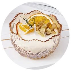 Home Decoration Custom Soy Wax Glass Jar Scented Candle for home